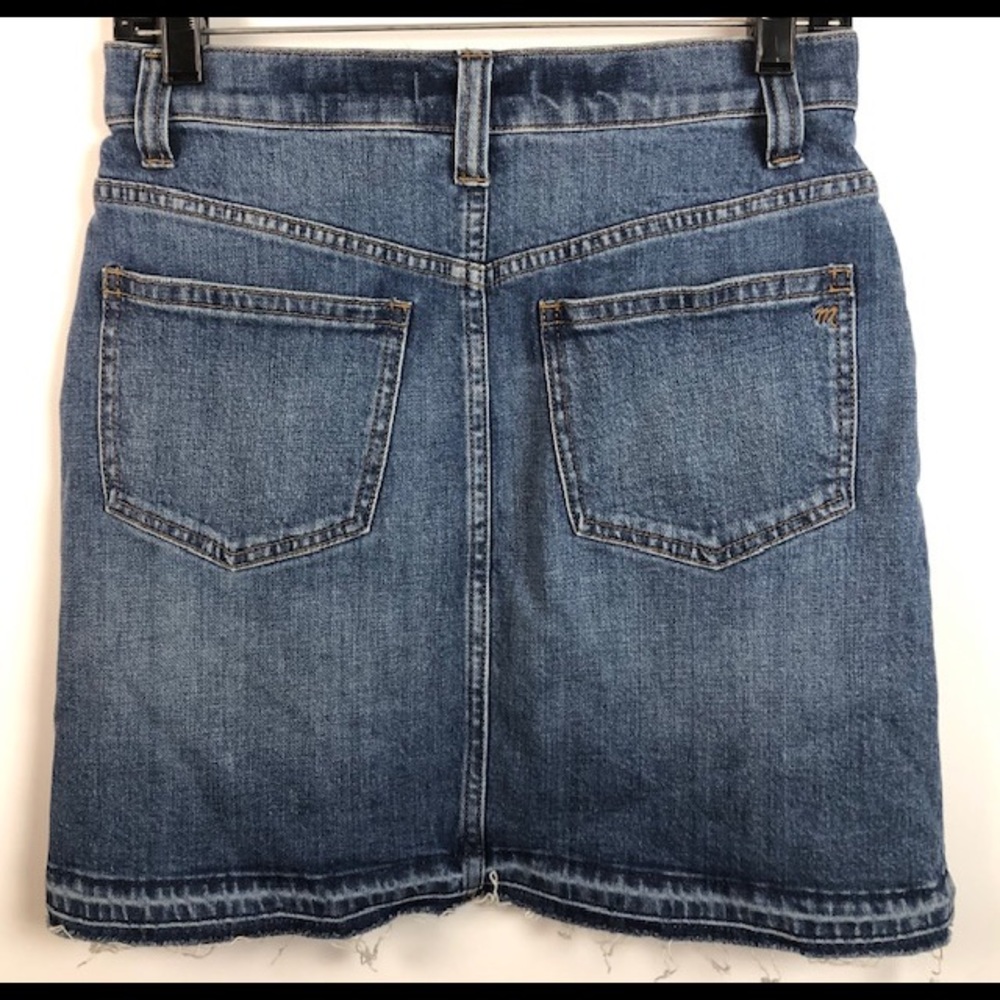✨NEW Madewell Brandt wash denim jean skirt size 25 - Picture 6 of 7